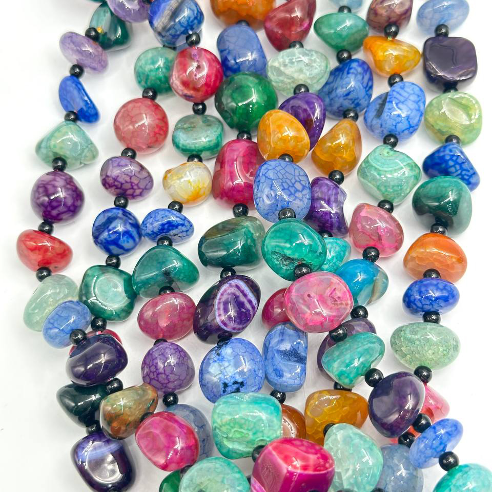 Агат размер 15*12мм натуральный тонированный камень