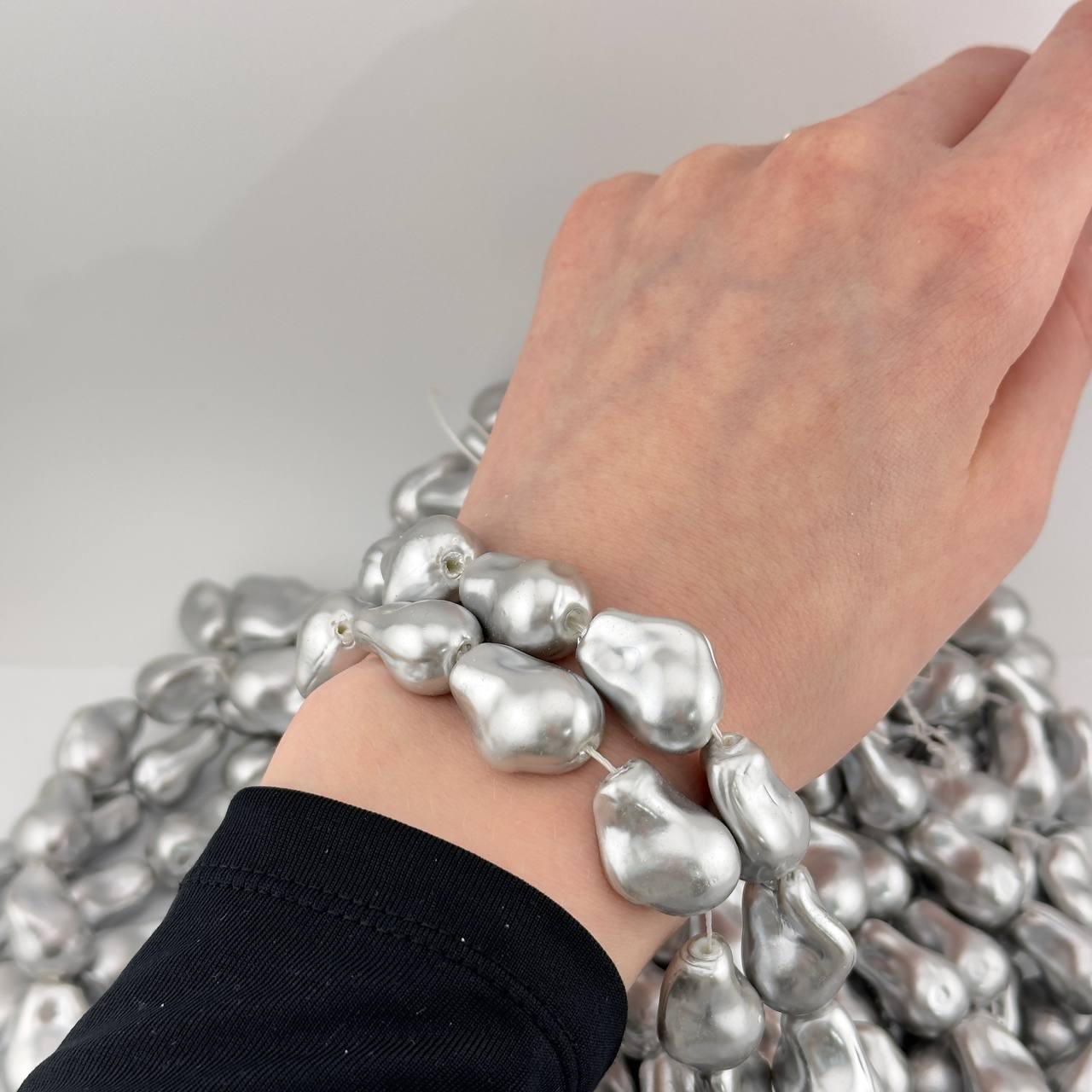 Майорка касуми цвет серый размер 15*20мм
